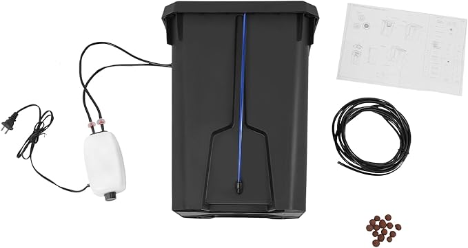Hydroponics Growing System with Top Drip Kit 7 Gallon Deep Water Culture Bucket System with Air Pump&ampHose Recirculating Drip Garden System (1pcs)