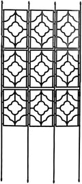 Outdoor Garden Trellis Plastic Coated Galvanized Fence Panel Durable Flowers Stands Support for Climbing Rose Vegetable Flower150cm