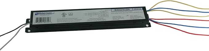 Robertson IEA432T8120N (1P20135) Electronic Fluorescent Ballast for 3 or 4 T8 Fluorescent lamps between 17W-32W (F17T8 through F32T8) or 3 F40T8 Lamps Instant Start 120V (Qty 10)