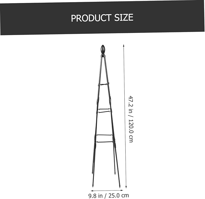 Sturdy Plant Support Stand Outdoor Garden Trellis for Climbing Plants Decorative Accessory