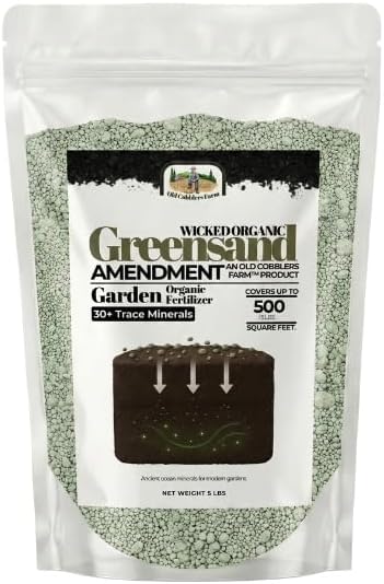 Old Cobblers Farm Greensand Fertilizer Soil - Lawns Gardens Trees Shrubs Container Plants - Organic Sustainable Soil Improvement (5 lbs | 10 lbs | 15 lbs | 20 lbs) (10lbs)