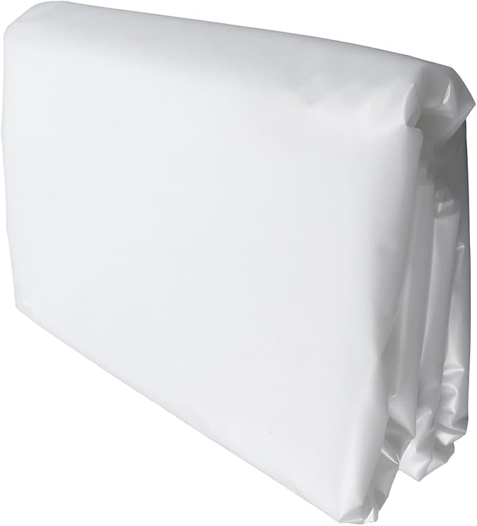 WFLNHB 25 x 50ft 6 Mil Heavy Duty Weatherproof Clear Greenhouse Plastic Sheeting Polyethylene Film for Garden Henhouse and Nursery