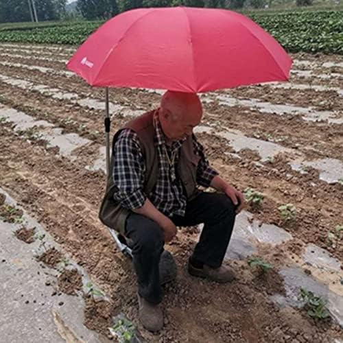 Garden Cart Rolling Work Seat Garden Cart Stool with Umbrella Bracket But Not Include Umbrella (Color : Red) (Red)