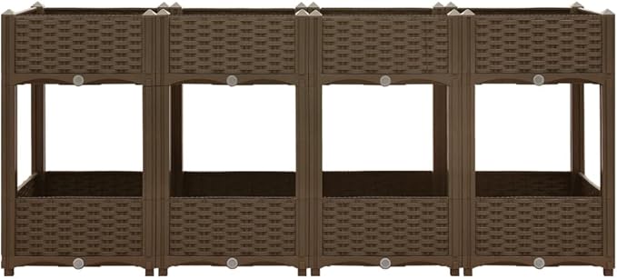 Raised Bed PlanterGarden BedGalvanized Raised Garden BedPlanter Raised bedsGalvanized Planter63x15.7x28 Polypropylene