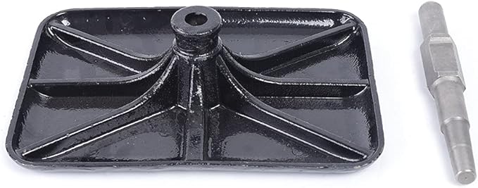 Steel Tamper Garden Tamper Tool Without Handle Heavy Duty Hand Plate Soil Compactor Durable Landscaping Rammer Soil Tamper for Leveling Soil Gravel Asphalt Driveway