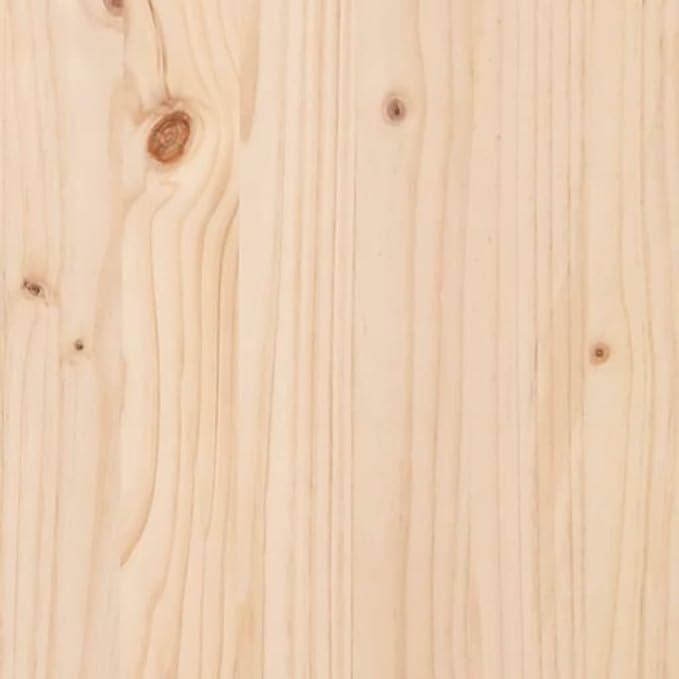 Garden Planter Natural Pine Solid Pinewood Large 39.4x39.4x12.2 inch Durable Untreated Wood for Outdoor Plants Raised Garden Bed