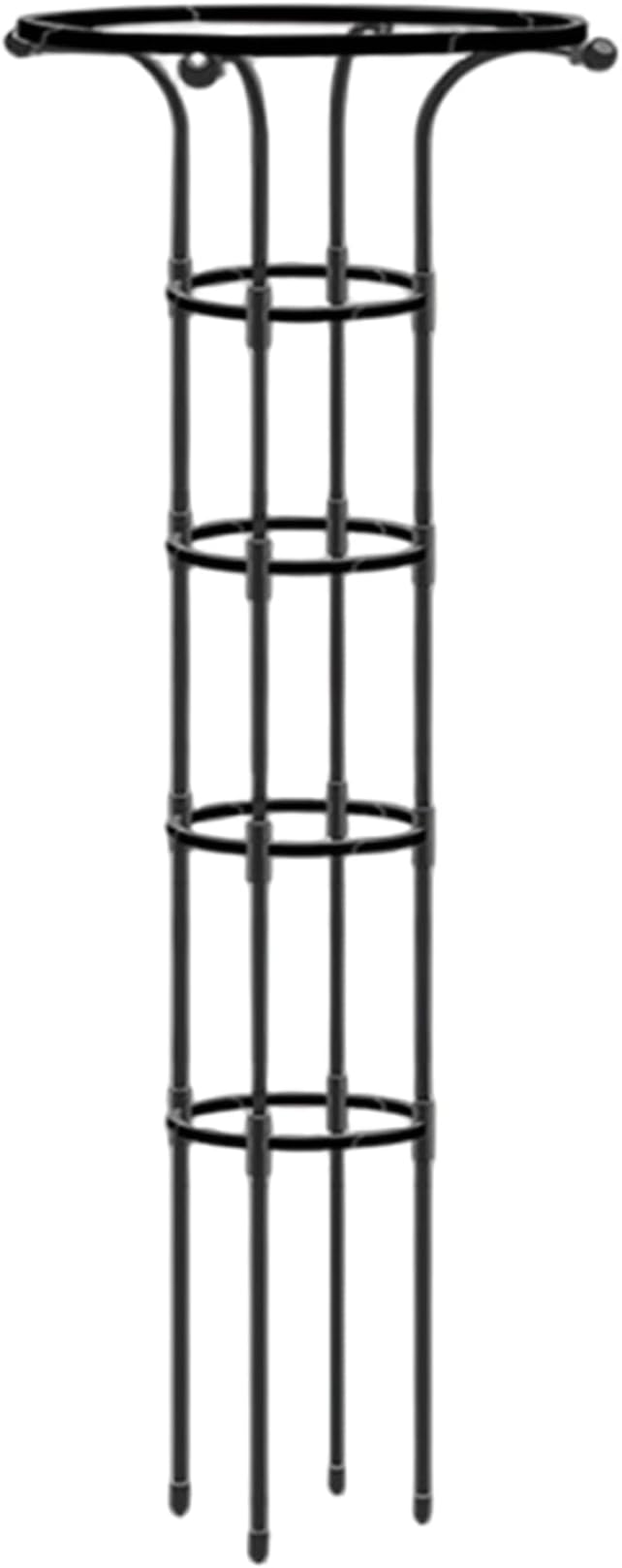 Plant Trellis Garden Trellis for Climbing Plants 61 Inch Umbrella Shape Rose Rustproof Metal Vertical Garden Obelisk for Outdoor Rose