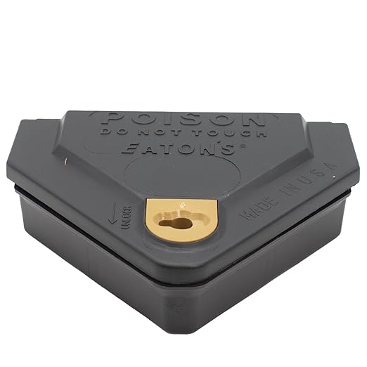 Gold Key Mouse Depot Plastic Tamper-Resistant Mini Bait Station with Clear Window – Indoor &amp Outdoor Mouse Size Rodent Control