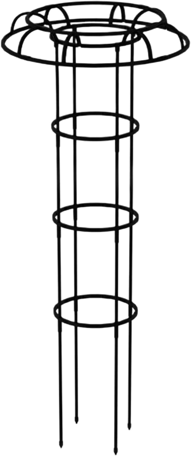 Garden Trellis - Vertical Umbrella Shape Plant Support for Climbing Plants | All Weather Outdoor Frame Decorative Structure Stable Ground Placement &amp Space Saving Growth Guide for Vines Flowers