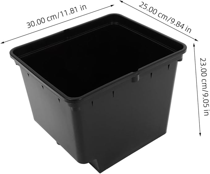 1 Set Hydroponic Dutch Bucket Food Minnow Plants Artificial Hydroponics Bulk Grow Outdoor Nutrients Flowers Cube Watering Pot Planter Planting Base Organizer Leaf Black Pp
