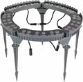 Palm Tree Lights Die‑cast Aluminum LED Tree Hugger Lights Outdoor for Villa Garden Landscape Lighting.Excluding Transformer(Green5 lamp Heads)