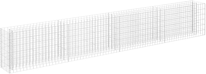 Silver Galvanized Raised Garden Bed 141.7x11.8x23.6 in Modern Industrial Planter Box for Patio Balcony &amp Backyard Durable Metal Elevated Flower Bed for Vegetables Herbs &amp Annuals