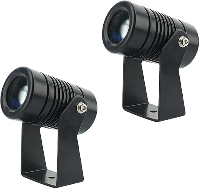 2PCS Outdoor Spot Lights - Rotation Spotlight Spotlight Led Beam Light IP67 Waterproof Narrow Beam Spot Light Outdoor Building Remote Illumination Exterior Wall Projector Lights(Warm White10W(DC24