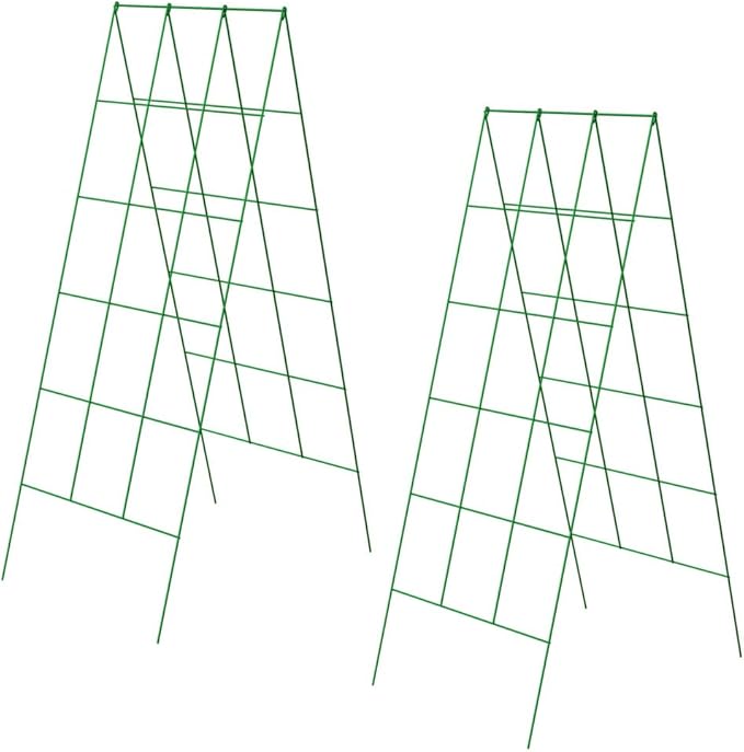 A-Frame Garden Trellises Green Pack of 2 Trellises