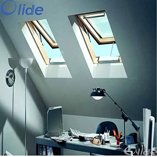 Olideauto Electric Awning Window Opener Swing Opening with Remote Control Travelling Distance is Adjustable