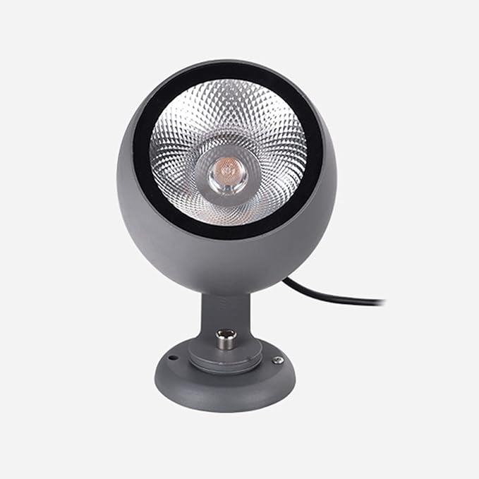 Outdoor Spotlight Rotatable LED Landscape Light Decorative Lights IP65 Waterproof for Doorways Garden Garages Lawn(White10W-AC24V)