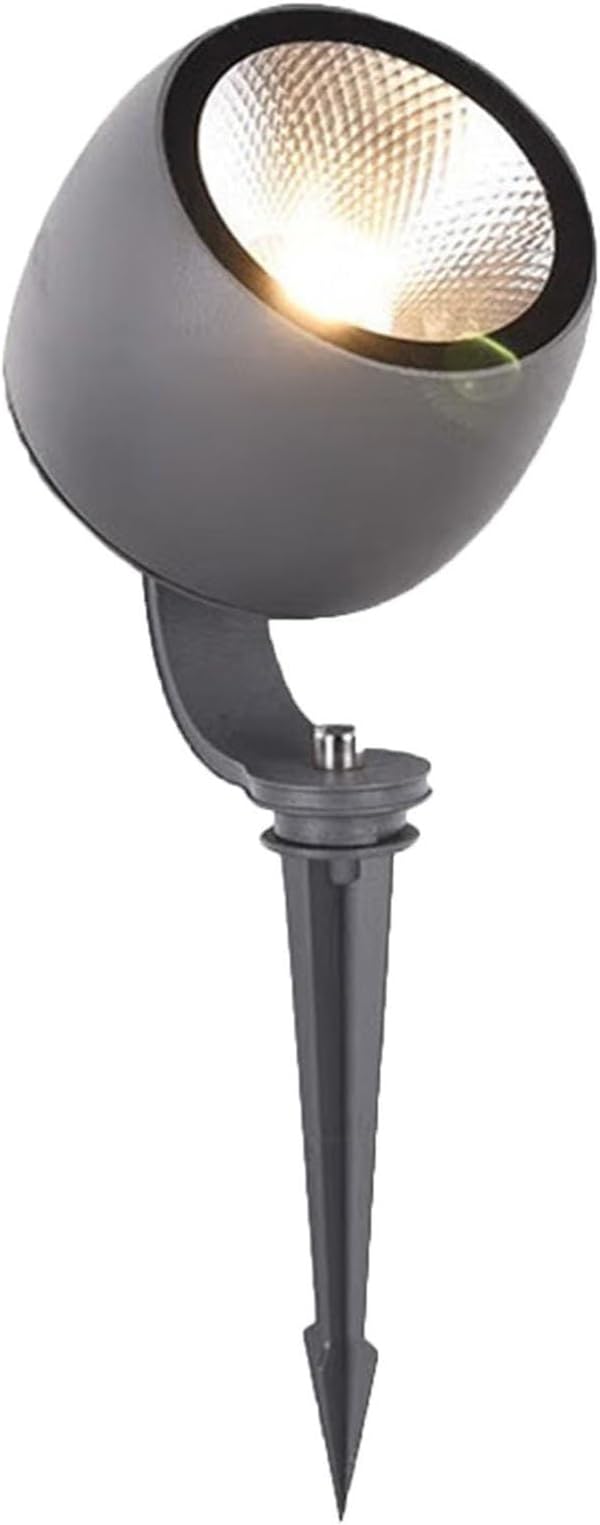 Rotation Spotlight - LED Floodlights AC85-265V Lawn Park Tree Lamps IP65 Waterproof Outdoor Decorative Round Flood Lamp for Garden Villas Path Landscape Lighting(WhiteB-20W(AC85-265V))