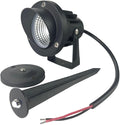 QUANS 6 Pack 12W Warm White Low Voltage Outdoor Landscape Spotlight LED Light Wall Mount Fixture Waterproof Stake Spike Stand for Pathway Lawn Garden Yard Tree Lighting 12V 24V 60V DC AC No Plug