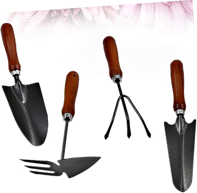 Milisten 12pcs Mini Garden Tool Set Iron Shovel Handle for Planting Transplanting and Weeding for Gardening Enthusiasts Thickened Coating Design