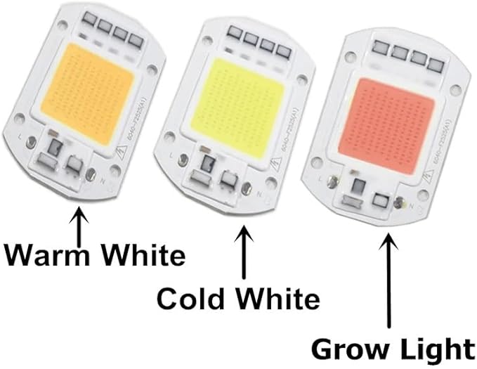 10pcs Plant Grow Light LED 110V 30W Warm White 3200K Driverless COB LED Chips Light for Garden