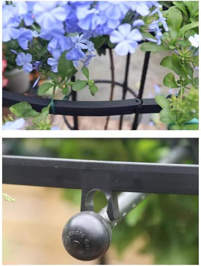 Garden Trellis Garden Umbrella-Shaped Trellis for Climbing Plants Potted Plant Climbing Support Frame Plant Support Frame Suitable for Tomatoes Cucumbers and Potted Plants(125CM)