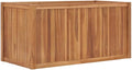 Outdoor Wooden Raised Garden Bed Planter Garden Box Raised Planter Raised Beds for Garden Flower Herb Vegetable 39.4x19.7x19.7 Solid Wood Teak