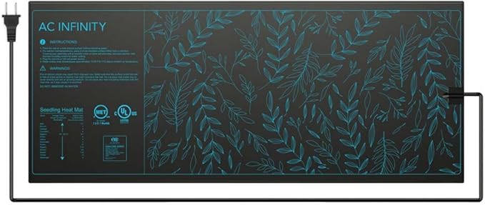 AC Infinity SUNCORE A7 Waterproof Seedling Heat Mat 48 x 20.75 MET &amp UL-Certified Heating Pad for Indoor Gardening Hydroponics Germination Cloning
