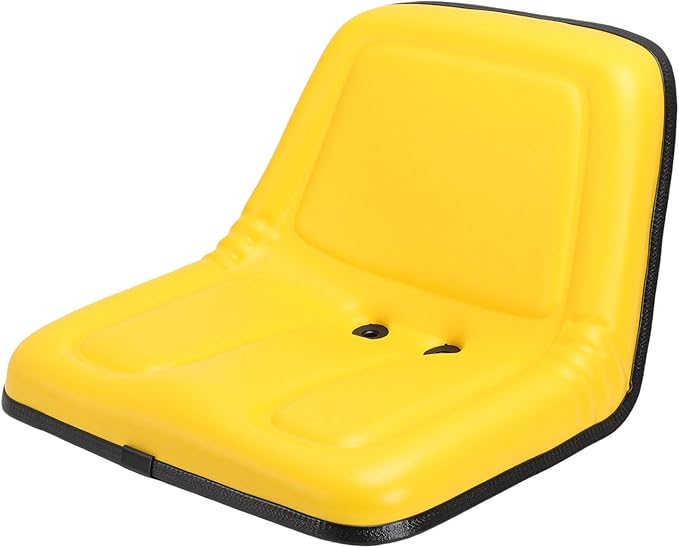Akozon Mower Tractor Seat Yellow Replacement for 170 322 330 332 400 420 430 High Back Mower Seat 135001YE TY15863