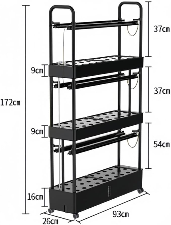 Vertical Indoor Garden with Grow Light Garden Hydroponics Growing System Kit Energy-Saving Two-Color Lamp Beads Automated Management for Vegetable Fruit Herb