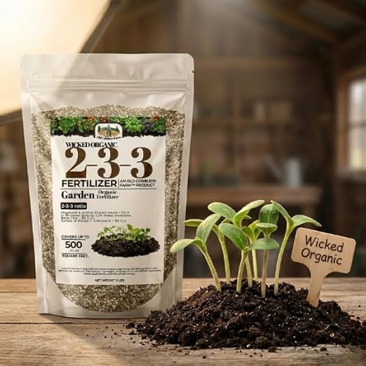 Old Cobblers Farm Wicked Organic Seed Starter Fertilizer 2-3-3 – Gentle Nutrition for Strong Root Development (5 lbs | 10 lbs | 15 lbs | 20 lbs) (5 lbs)