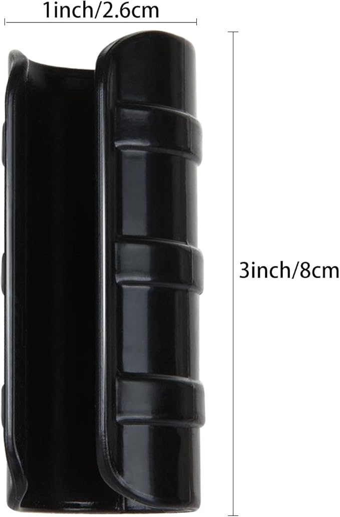 50 PCS 1 inch Greenhouse Clamps Clips 26mm Black ABS Snap Clamp Tube Clip Garden Buildings Tube Clip for Greenhouse Film Sunshade Nets Frame Shelters (Outer Ø 1.26”inner Ø 1”)
