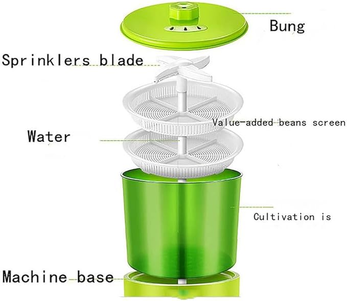 Intelligent Bean Sprouts Machine Bean Sprouts Growing Machine Grow Automatic Large Capacity Thermostat Green Seeds Growing