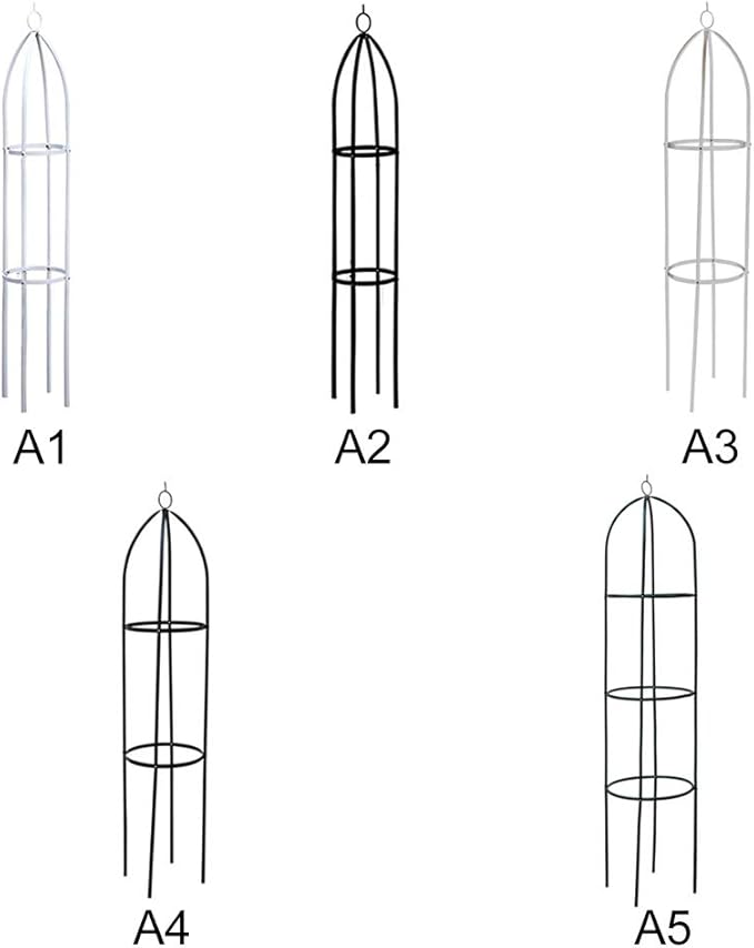 Garden Trellis for Climbing Plants Tower Obelisk Garden TrellisEuropean Iron Flower StandTall Plant Support Vine Supports Plant TowerOutdoor Flower Garden Support Rack (Large