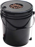 Grow1 Deep Water Culture 5 Gallon Complete Kit - DWC Hydroponic System with Air Pump Air Stone &amp Clay Pebbles - Oxygenated Root Zone Growing Bucket - Beginner Friendly Hydro Setup
