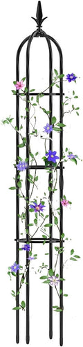 RADAAB Tower Obelisk Garden Trellis - Perfect for Climbing Plants Vines and FlowersPerfect for Indoor and Outdoor - 47637175 Inch Tall (Size : 9.8 Dia. x 75 H)
