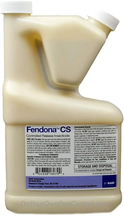 BASF Fendona CS Controlled Release Insecticide Fast-Acting Concentrate for Ants Carpenter Bees Spiders Ticks &amp More 16 oz - Broad Range of Insect Control