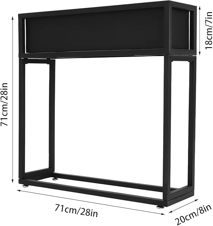 Elevated Planter Box Raised Garden Bed for Herbs and Flowers 28in Tall Rectangular Planter for Backyard Gardening Freestanding Plant Stand Raised Garden Planter for Indoor Outdoor Using