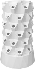 Tower Garden Hydroponics Growing System48-Plants Indoor Vertical Tower Garden System KitIndoor GardenIncluding Smart PlugWater PumpVertical Hydroponic Tower for Gardening LoverWhite