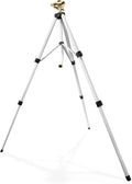 RESTMO 48” Large Full Metal Impact Sprinkler Head on Tripod Base 360° Rotating &amp Height Adjustable Tripod Heavy Duty Zinc Alloy Sprinkler for Large Yard and Lawn Irrigation