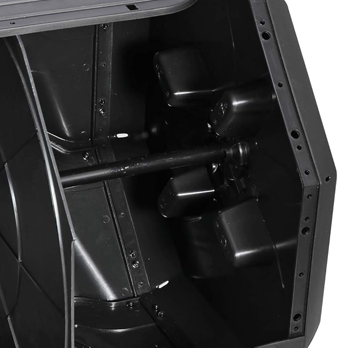 SUPER DEAL Outdoor Compost Tumbler 43 Gallon Dual Chamber BPA Free Large Compost Bin 360° Rotating Tumbling Composter for Garden Yard Black