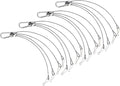 Grow Light Hanging Rope 4pcs Plant Hooks Hydroponics Hanging Kit Thick Wire Kit
