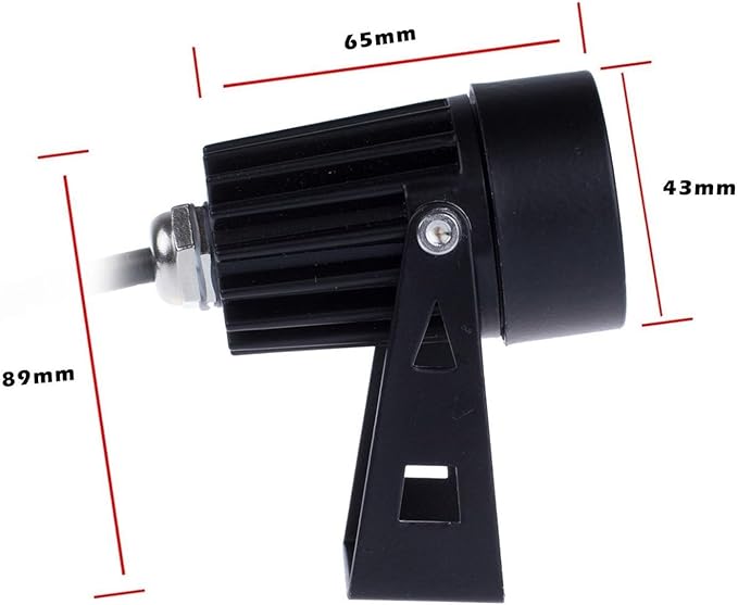 3W Ground Projector Lights - Outdoor LED Spotlight IP65 Waterproof Outdoor Lighting with Base Adjustable Spotlight Garden Lamp Terrace Lawn Landscape Lights(White Light3W(DC24V))