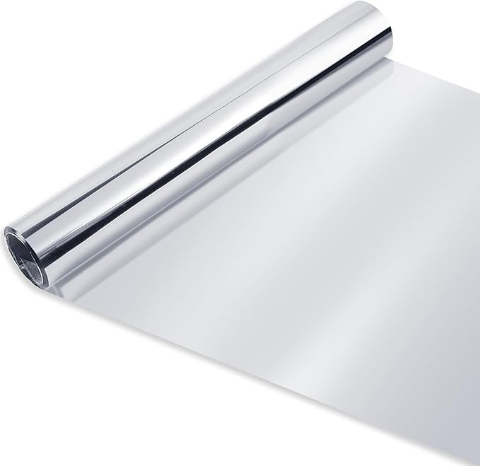 Highly Reflective Mylar Film Roll 4FT x 30FT2 Mil Silverfor Outdoor Indoor GrowRoom DecorationScene Arrangement Art Photography