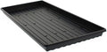 Microgreen Trays with Holes 100 Pack Black Heavy Duty Shallow 1020 Tray Grow SeedlingsWheatgrass Hydroponics