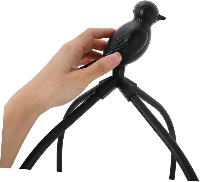 Mikikit Garden Accessories Outdoor Metal Garden Trellis Bird Design Decorative Trellis for Flower Bed and Patio