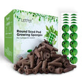 LETPOT 200 Pcs Seed Pod Kits Replacement Root Growth Sponges Seed Pods Seed Starter Sponges Kit for Hydroponic Indoor Garden System with 100 Sponges 100 Stickers