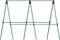 Cucumber Trellis Plant Support Sticks Easy Assembly Disassembly Garden Trellis Plant Stakes for Raised Bed Vines Squash Grape 90 cmx90 cm