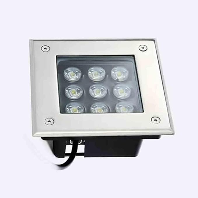 LED Landscape Lights - 85-265V Outdoor SpotlightsSquare Recessed Ground Light IP66 Waterproof Outdoor Buried Lights Ground LED Landscape LightsSpotlight Led Beam Lamp(Blue Light5W)