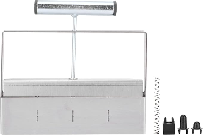 Manual Soil Block Maker - 4 Grids Soil Blocker Sool with Comfortable Handle for Seeds Starting Greenhouse Plant Growing Tool