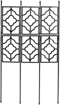 Outdoor Garden Trellis Plastic Coated Galvanized Fence Panel Durable Flowers Stands Support for Climbing Rose Vegetable Flower120cm